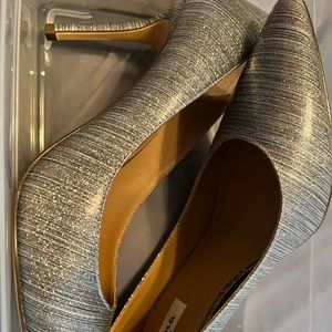 Nina silver sparkle heels